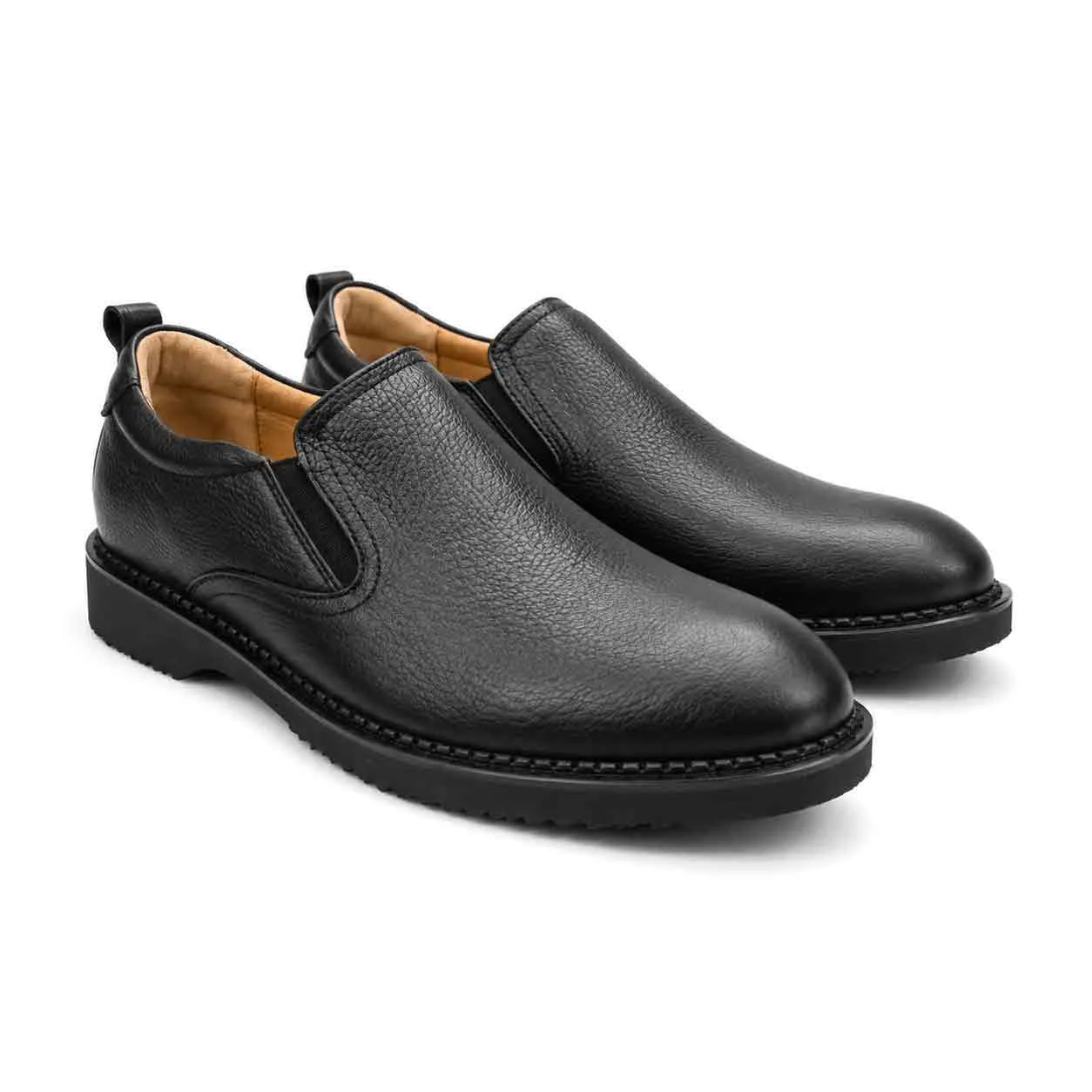 Chaussure medicale 120 noir cuir.......... miniature